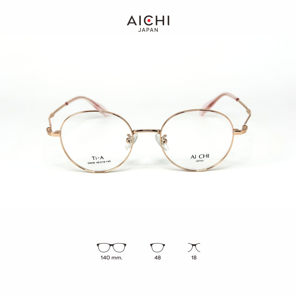 AICHI JAPAN 33056 กรอบแว่นไอจิ แว่นสายตา แว่นกรองแสงออโต้ กรองแสงสีฟ้า สายตาสั้น ยาว แว่นแฟชั่น