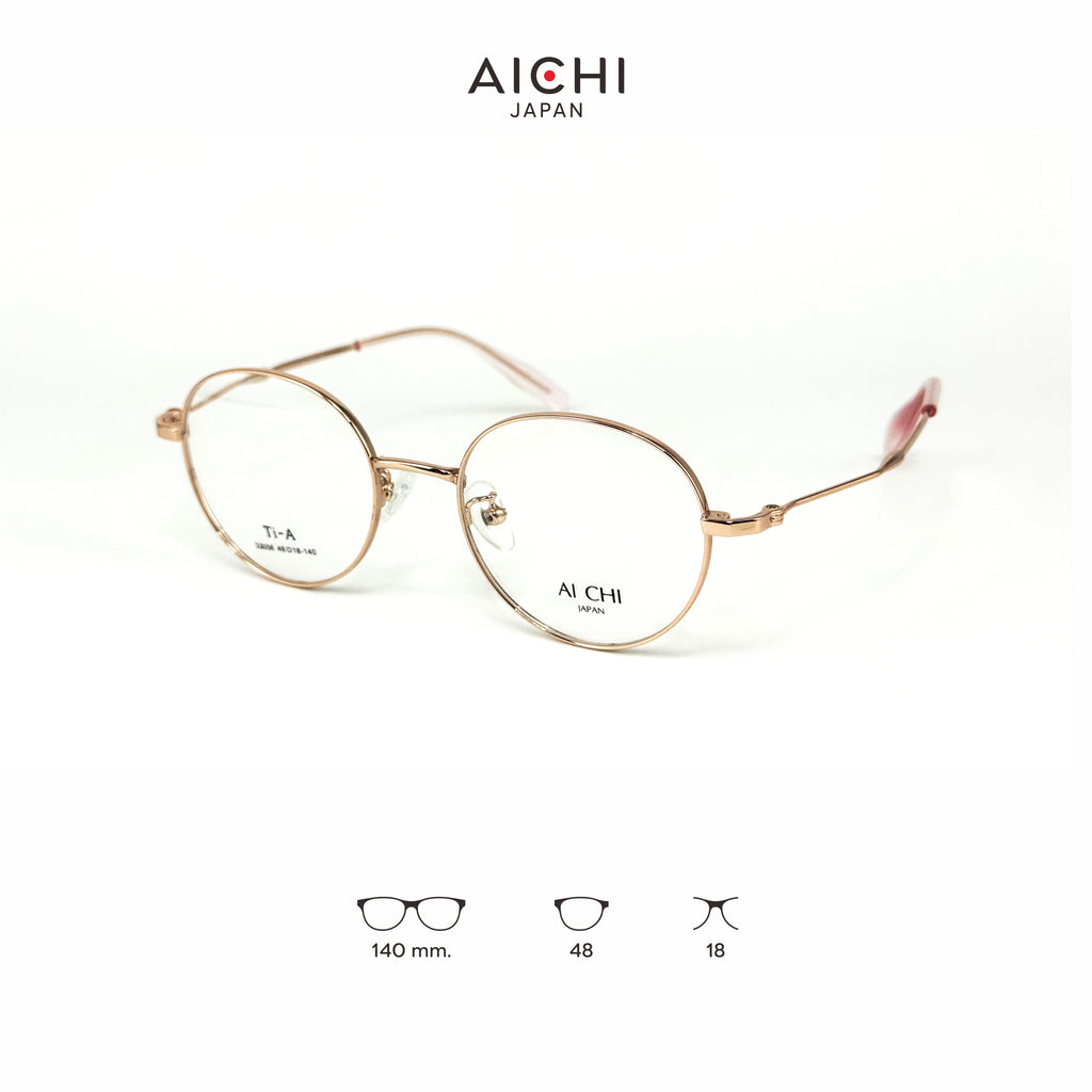 AICHI JAPAN 33056 กรอบแว่นไอจิ แว่นสายตา แว่นกรองแสงออโต้ กรองแสงสีฟ้า สายตาสั้น ยาว แว่นแฟชั่น
