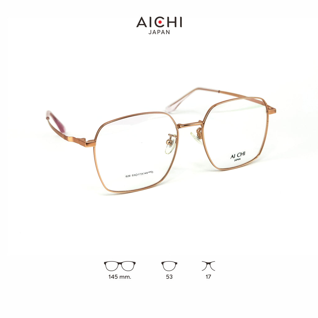 AICHI JAPAN 626 กรอบแว่นไอจิ แว่นสายตา แว่นกรองแสงออโต้ กรองแสงสีฟ้า สายตาสั้น ยาว แว่นแฟชั่น