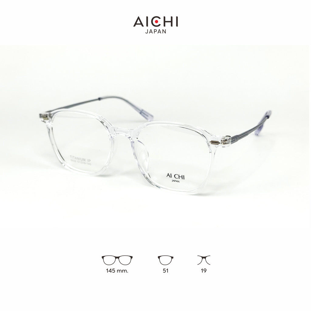 AICHI JAPAN 8606 กรอบแว่นไอจิ แว่นสายตา แว่นกรองแสงออโต้ กรองแสงสีฟ้า สายตาสั้น ยาว แว่นแฟชั่น