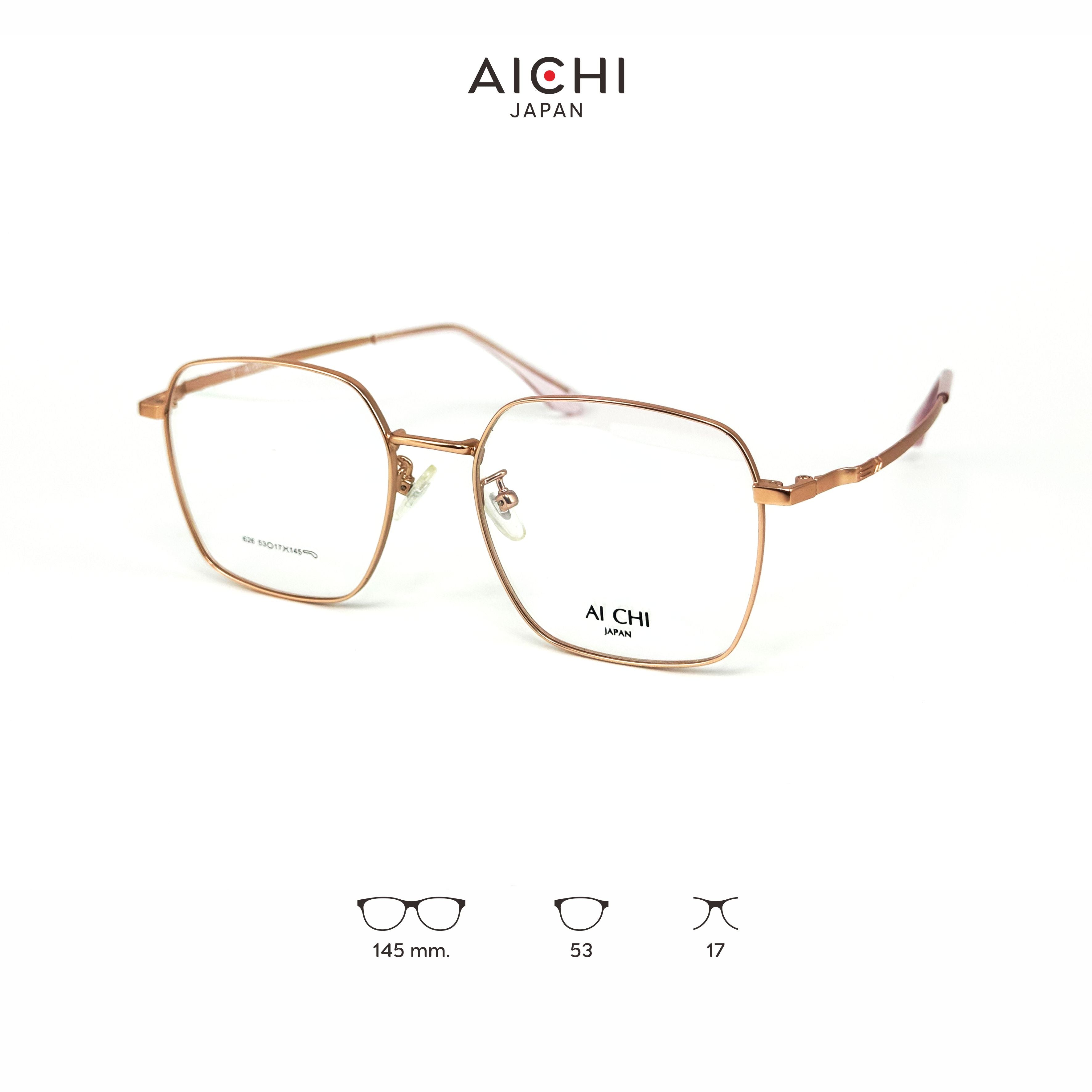 AICHI JAPAN 626 กรอบแว่นไอจิ แว่นสายตา แว่นกรองแสงออโต้ กรองแสงสีฟ้า สายตาสั้น ยาว แว่นแฟชั่น